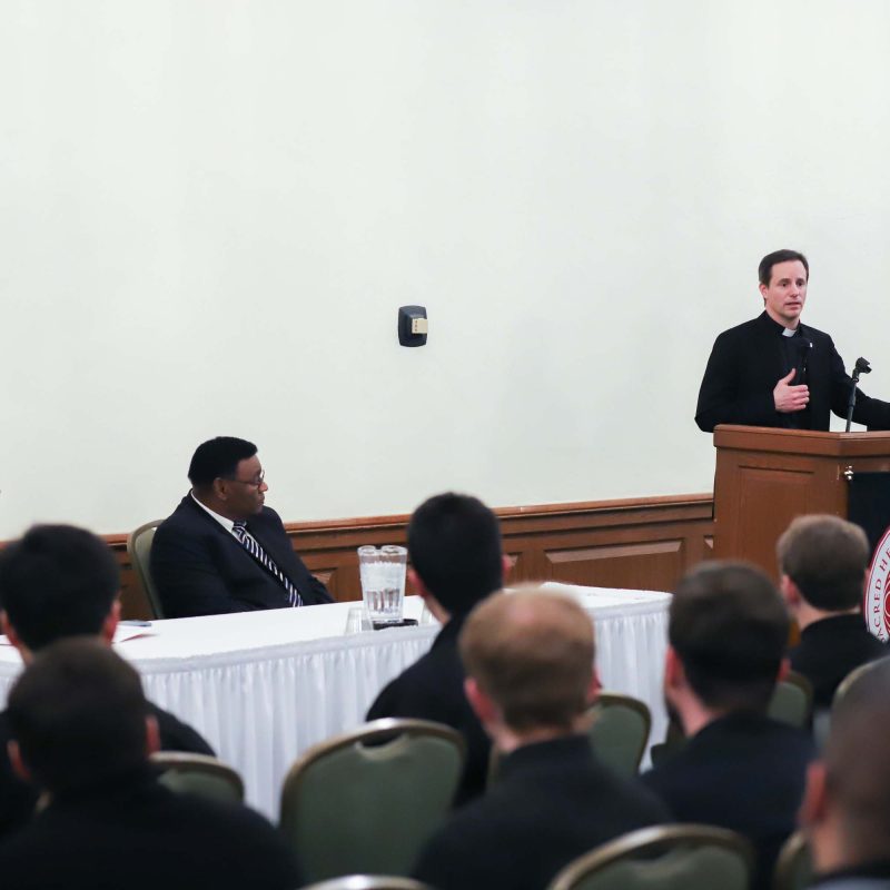 Racism Conference Isaiah Mc Kinnon Fr Donald Archambault 2