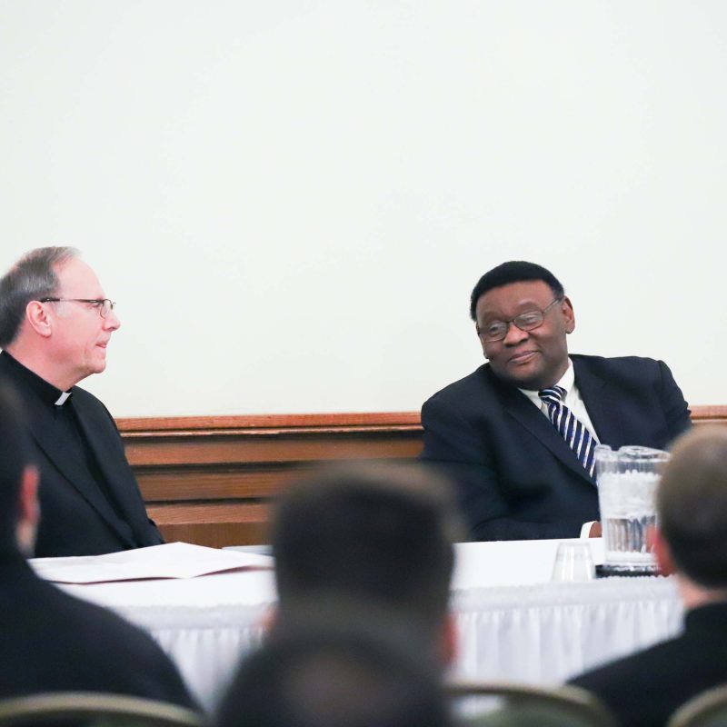 Racism Conference Isaiah Mc Kinnon Fr Donald Archambault 3